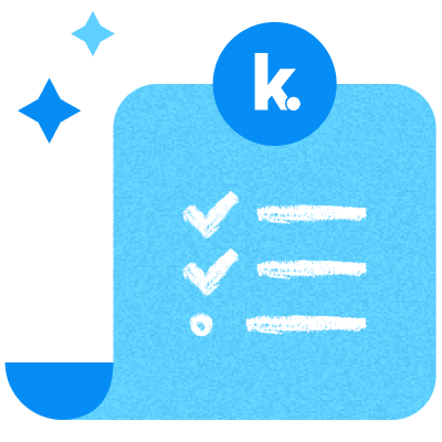 Blue clipboard icon